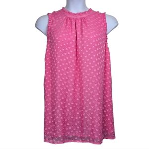 Pink Heart Pattern TORRID Sleeveless Top with Heart Pattern